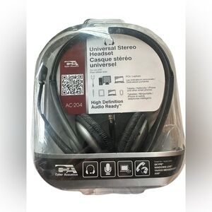 Cyber Acoustics Universal Stereo Headset - New